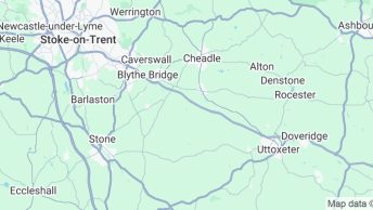 Halfway Meeting Points between Birmingham and Stockport