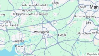 Halfway Meeting Points between Liverpool and Stockport